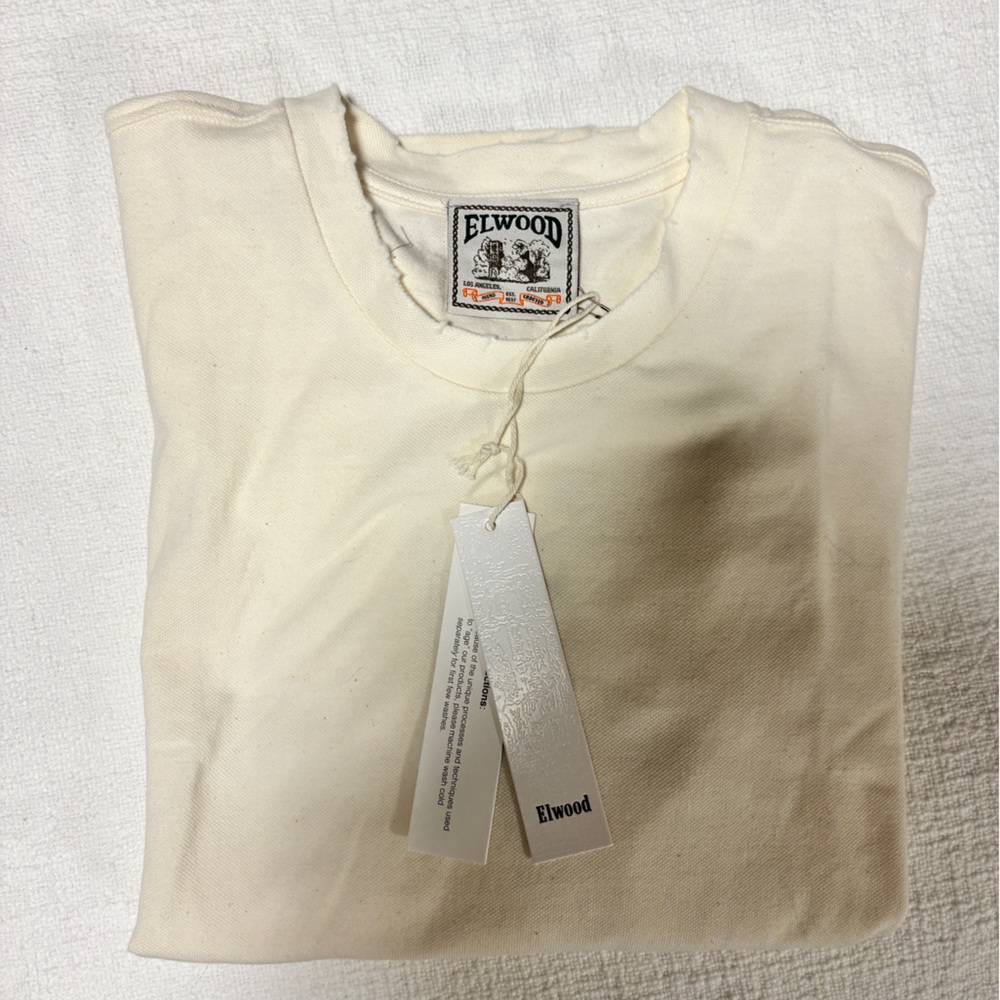 Women’s Short Sleeve Tee in Cream - Classic Everyday Staple - Picture 6 of 6